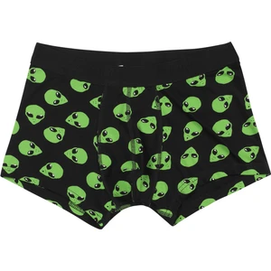 Modern Fit Baskılı Erkek Siyah Boxer