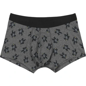 Modern Fit Baskılı Erkek Antrasit Boxer