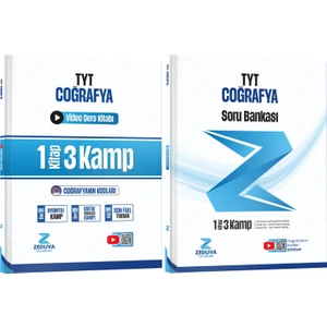 Zeduva Yayınları Coğrafyanın Kodları Tyt Coğrafya 1 Kitap 3 Kamp Video Ders Kitabı ve Soru Bankası Seti