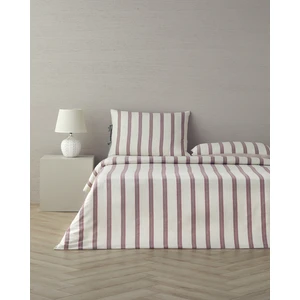 Cool Stripe Ipliği Boyalı King Size Nevresim Takımı Bordo-Yeşil