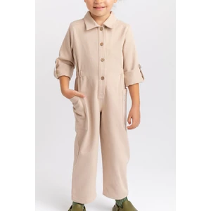 Gabardin Tulum 2-7 Yaş Bej