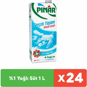 %1 Yağlı Süt 1 L x 24 Adet