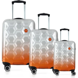 ÇÇS London 5226 Polikarbon 3 Lü Valiz Seti