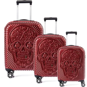 ÇÇS 5186 PARLAK POLIKARBON 3 LÜ VALİZ SETİ
