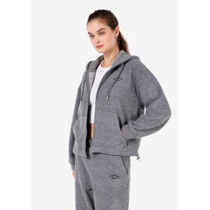 Regular Fit Kapüşonlu  Kadın Gri Sweatshirt