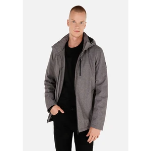 Regular Fit     Erkek Gri Mont