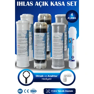 İhlas Su Arıtma Cihazı Uyumlu 4 Aşama Yıllık Filtre Seti