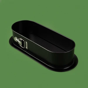 Classic Kelepçeli Baton Kek Kalıbı - Siyah - 34x12 cm