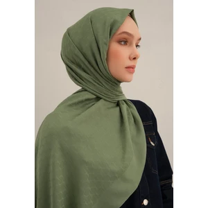 Yeşil Link Desen Bambu Cotton Şal  48