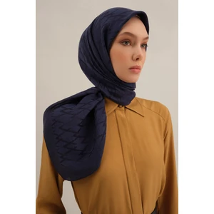 Lacivert Lyocell Eşarp  02