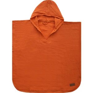 Turuncu Oeko- Tex Sertifikalı Müslin Panço