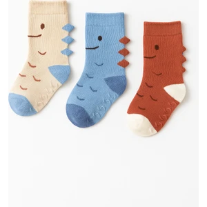 Bebek Sevimli Canavar Desenli 3'lü Soket Çorap