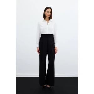 1061-5028 Siyah Kadın Bol Paca Pantolon 36-42