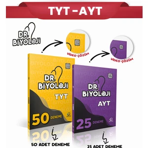 Dr.biyoloji Tyt 50 Deneme+Ayt 25 Deneme 2'li Set