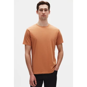 D'S Damat Slim Fit Tarçın Bisiklet Yaka  Pamuklu Nefes Alabilen T-Shirt 4HC141996753M