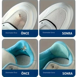 Fixall Adhesive Products Spor Ayakkabı Yapışkanlı Keçe Tamir Yaması Topuk Desteği.16 Adet Set Renk Seçenekli