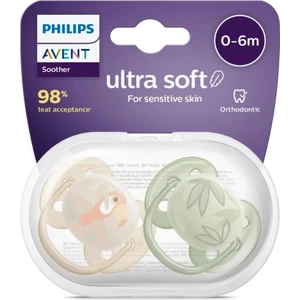 Philips Avent Ultra Soft Yumuşak 2li Emzik 0-6 Ay - SCF091/07