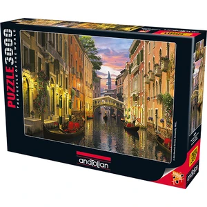 3000 Parçalık Puzzle - Venedik'te Alacakaranlık 4904