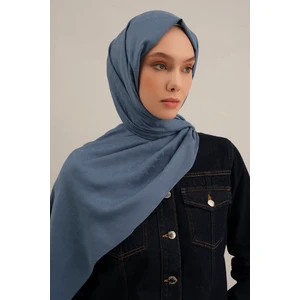 Indigo Link Desen  Bambu Cotton Şal    26