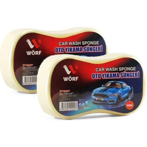Wörf Oto Yıkama Süngeri | Araba Yıkama Süngeri | 2 Adet