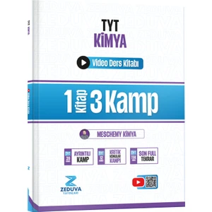 Zeduva Yayınları Meschemy Kimya Tyt Kimya 1 Kitap 3 Kamp Video Ders Kitabı