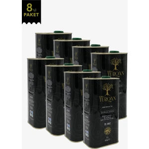 Villa Turqan YENİ SEZON 8 lt Erken Hasat Soğuk Sıkım Memecik Natürel Sızma Zeytinyağı | Tek Bahçe (2025/2026)(1 lt x 8 Adet)