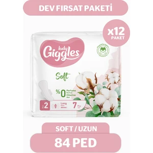 Lady Soft Hijyenik Ped Uzun 84 Adet %100 Organik Pamukla Yumuşak ve Güvenli