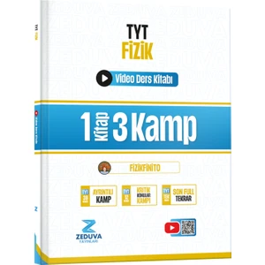 Zeduva Yayınları Fizikfinito Tyt Fizik 1 Kitap 3 Kamp Video Ders Kitabı
