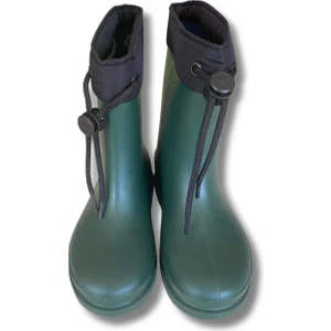 Konçlu Erkek Çocuk Yağmur Çizmesi 26-35 Yeşil