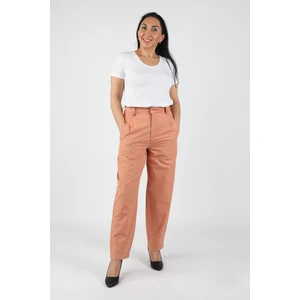 Kadın Poplin Gabardin Pantolon Turuncu