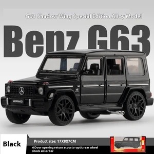 Bem A& Mercedes-Benz G63 Shadow Wing Special Edition 1:18 Alaşımlı Araba Modelleri 6 Kapı Açılabilir Ses ve Işık Geri Tepme Arka Tekerlek Amortisörleri Koleksiyoncu Sürümü Kutulu (Yurt Dışından)