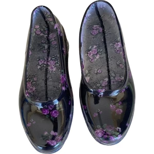 Patik Çiçekli Bahçe ve Tarım Kız Çocuk Ayakkabısı 21-28 Mor