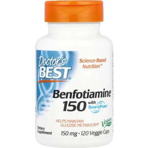 Doctor's Best, Benfotiamine 150 With Benfopure™, 150 Mg, 120 Veggie Caps