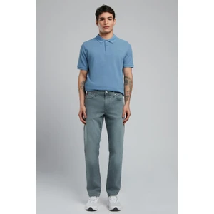 Jagger Normal Bel Dar Kesim Düz Paça Gri Erkek Jean Pantolon