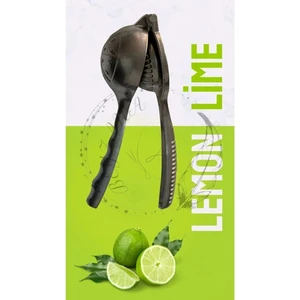 Gerçek Döküm Narenciye Limon Sıkacağı Siyah