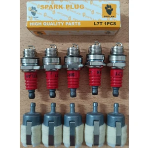 Ustateknisyen Sırtlan 5+5 Yüksek Kalte Buji ve Benzin Süzgeci Odun Motoru ve Tırpan Motoru Için Bütün Modellere Uyumludur