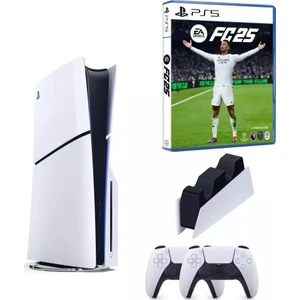 Playstation 5 Slim CD Edition 2 Dualsense Kol Dualsense Şarj Fc 25 Oyun