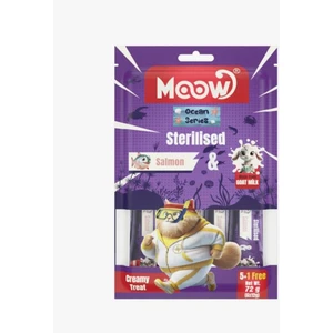 Moow Somonlu Keçi Sütlü 12GR x 6 Adet Sterilised Kedi Krema Ödülü