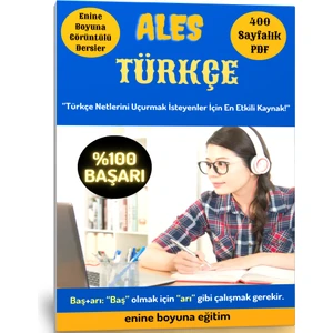 Enine Boyuna Eğitim ALES Türkçe Hazırlık Kitabı (400 Sayfalık Pdf)