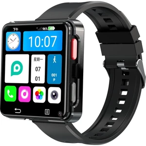 WR668 4glite Sim Kartlı Btk Kayıt Gps Çift Kameralı 1200MAH Yeni Gpt Destekli Akıllı Saat Siyah