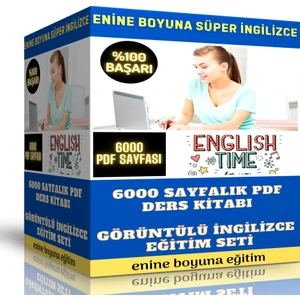Enine Boyuna Eğitim Enine Boyuna Süper Ingilizce (6000 Sayfalık PDF Ders Notları + Görüntülü Dersler)
