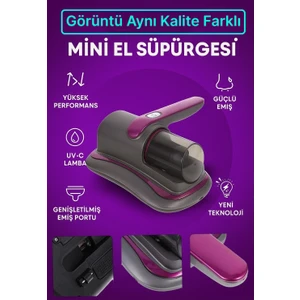 El Süpürgesi Şarjlı Mini Uv-C Işınlı  – Hepa Filtreli, Kablosuz, 8000pa Güç Yeni Nesil