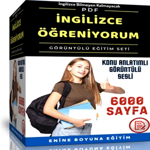 Enine Boyuna Eğitim İngilizce Öğreniyorum PDF Kitap Seti (6000 Sayfa PDF + 100 Saat Görüntülü Anlatım)