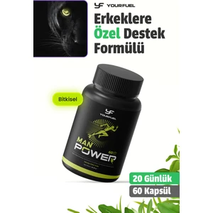 YourFuel Manpower 20 Günlük | 60 Adet | Erkek Takviyesi | Bitkisel İçerikli
