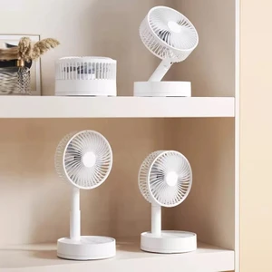 Katlanabilir Ayaklı Fan – 3 Kademeli Yükseklik, Sessiz, Taşınabilir, USB Şarjlı,vantilatör Fan