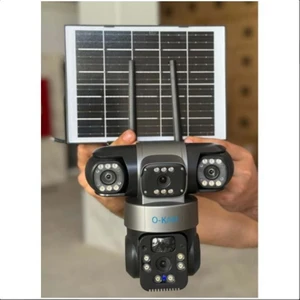 O-KAM-6060 4g Sim Kartlı Solar 6mp Ptz 3 Lens - Köşe 2 Ayarlı Lens + 360 Lens