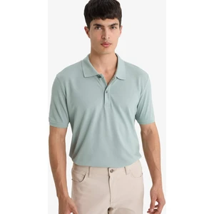 %100 Pamuk Regular Fit Kısa Kollu Basic Düz Pike Kumaş Polo Tişört C1293AX25SP