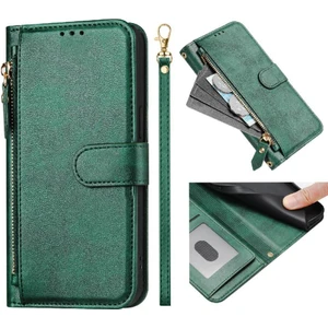 Mellow Shop Itel Flip Ultra 4g Fermuar Kart Tutucu Için Flip Case Pu Deri Manyetik (Yurt Dışından)