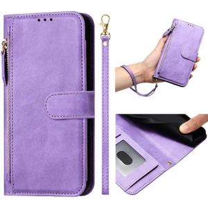 Mellow Shop Itel Flip Ultra 4g Fermuar Kart Tutucu Için Flip Case Pu Deri Manyetik (Yurt Dışından)