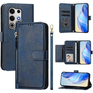 Mellow Shop Itel Flip Ultra 4g Fermuar Kart Tutucu Için Flip Case Pu Deri Manyetik (Yurt Dışından)